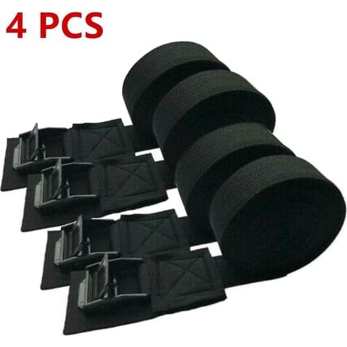 4PCS Car Roof Rack Tie Down Straps Buckle Luggage Kayak Cam Board Surfboard Lashing Strap Tie Down Surfboard Bicycle Tool