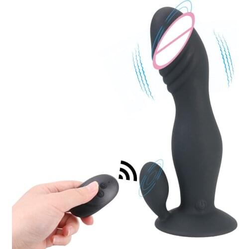 10 Speeds Wireless Remote Control Anal Vibrator Prostate Massager Butt Plug G-spot Stimulator Sex Toys For Women Men