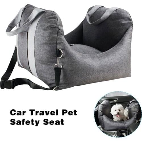 Pet Dog Car Booster Seat with Safety Buckle Pet Safety Car Seat Pad Removable Washable Car Pet Bed For Small Dog Chihuahua Teddy
