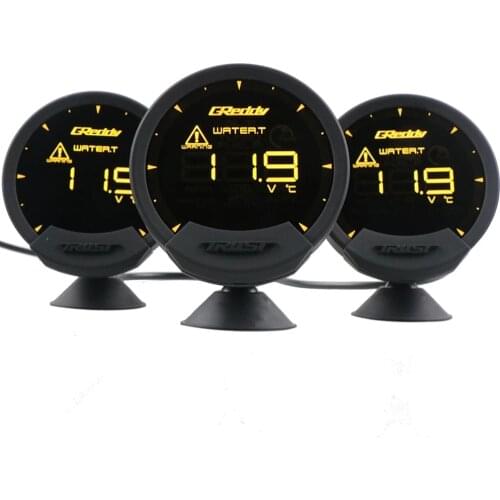 Greddi Sirius LCD Car Meter Boost Water Temp Oil Temp RPM Speed Meter Fuel Pressure Exhaust Gas Temperature Gauge 7 Colors Gauge