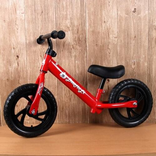 Kids Sports Child Push Balance Glider Bike Walking Bicycle for Boys & Girls 12 Inch Aluminum Alloy Rim Rubber tire Scooter