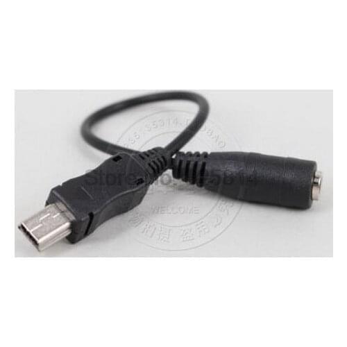 By dhl 500pcs Mini USB Male to 3.5mm Jack Female Audio Cable Cord for Active Clip Mic Microphone Adapter for GoPro Hero