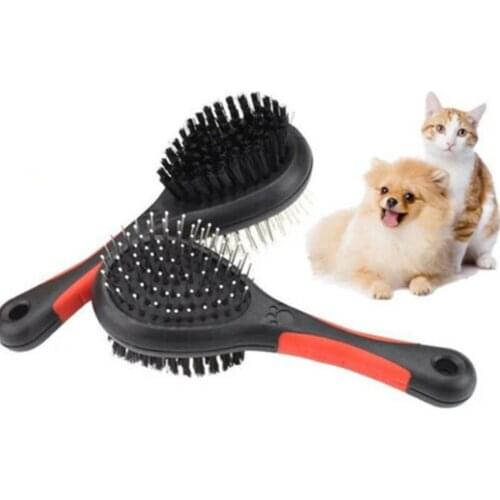 Dual Sided Pet Brush Combs Pet Grooming Brush Puppy Dog and Cat Pin Brushes for Shedding Long and Short Fur Beauty Tools