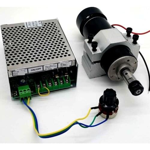 500W air-cooled spindle motor + governor + fixture PCB engraving machine spindle ER11 12000 rpm