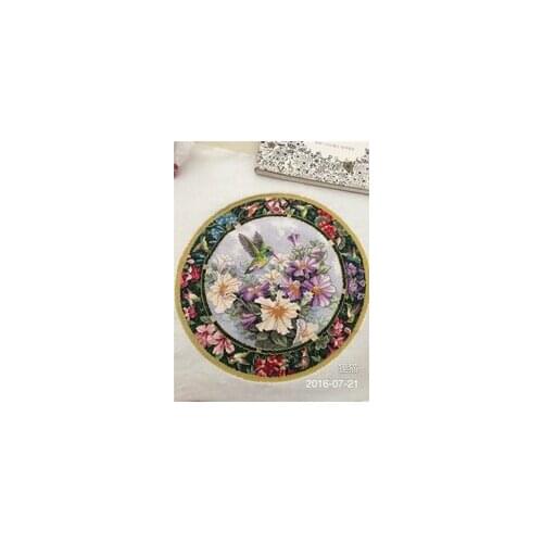 NN xiaoyi cotton self-matching cross stitch Cross stitch RS cotton comes with no prints Hummingbird flower plate