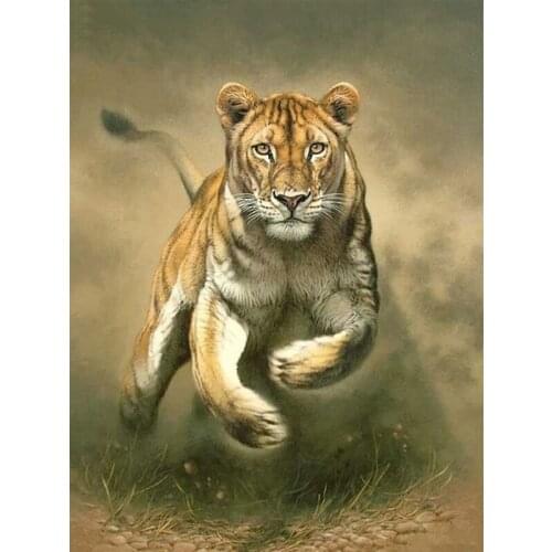 Pictures of rhinestones diamond embroidery sale animal full square 5D diamond painting tiger diamond mosaic decor