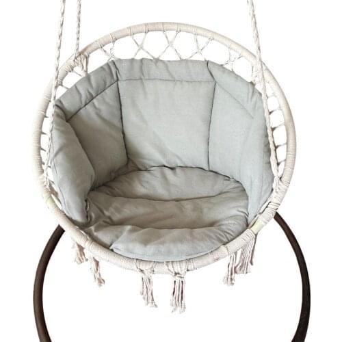 GY Linen Hanging Basket Cushion Cushion Swing Single Sofa Cushion Glider Cloth Cushion Indoor and Outdoor Cradle Chair Cushion