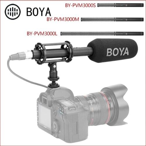 BOYA BY-PVM3000 Shotgun Microphone For Video Recording Interview TV Supercardioid MIC PVM3000S PVM3000M PVM3000L