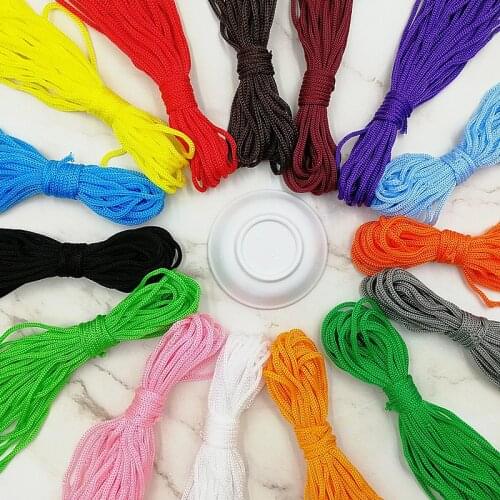 Wholesale 10M 3mm Solid Cord Lanyard Rope Strand Paracord Bracelet Lanyard Camping Rope Clothesline Survival Parachute Cord