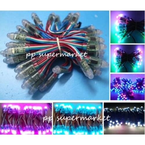 12mm WS2811 IC Full Color Pixel LED Module Light DC 5V input IP68 waterproof RGB color Digital LED Pixel Light