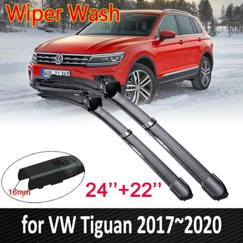 Car Wiper Blade for Volkswagen VW Tiguan MK2 2017 2018 2019 2020 Front Windscreen Windshield Brushes Car Accessories Stickers