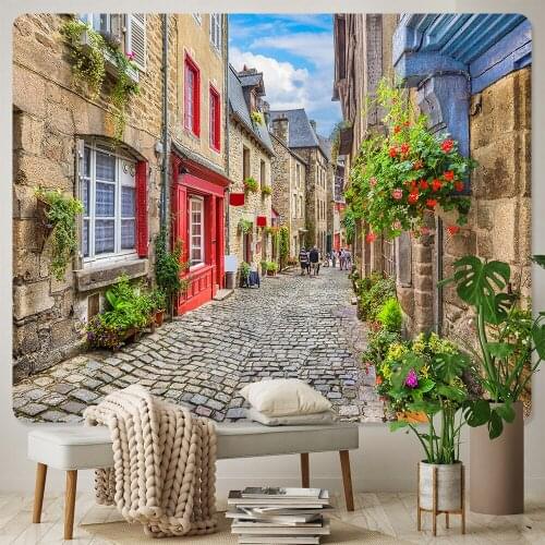 Good home decoration background cloth tapestry wall decoration yoga mat psychedelic scene beach mat