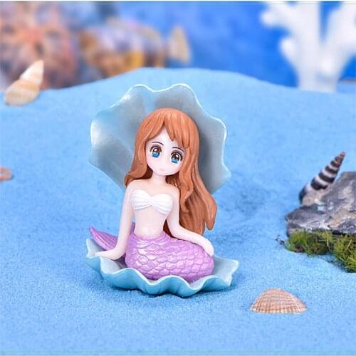 Mermaid Cake Decor Mermaid Party Little Mermaid Birthday 1st Party Decor Under the Sea Girl Shell Princess DIY Micro decoration