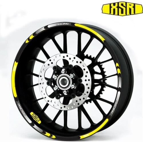 High quality Motorcycle Rim Wheel Decal Accessory Sticker Reflective waterproof sticker for Yamaha XSR700 XSR900