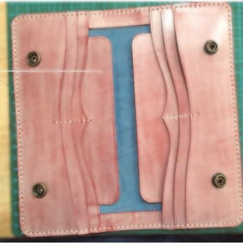 Japan Steel Blade Wooden Cutting Dies Folded Wallet Leather Craft Punch Hand Tool Cut Knife Mould Sewing Accessories 195x90mm