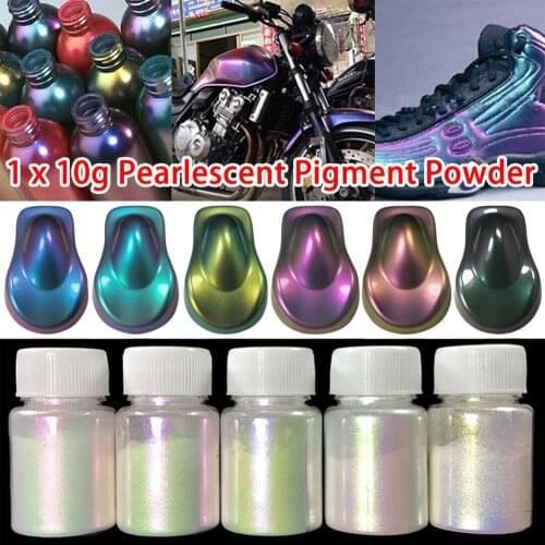 10g Car Chameleon Pigments Powder Acrylic Paint Coating Dye for Car Automotive Painting Decoration Arts Craf DIY Auto Decoration