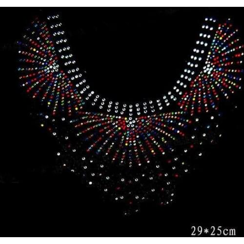 2pcs/lot colorful Sweat decor hot fix rhinestone rhinestone iron on transfers designs strass iron patches