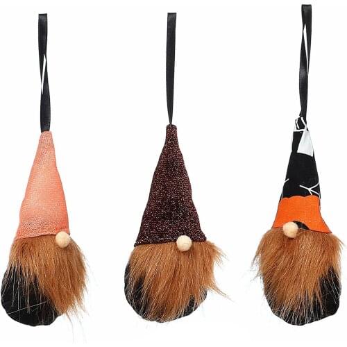 Halloween Decoration Small Pendant Gnomes Decor Ornament Statue Halloween Gifts Faceless Doll Decoration Home Decoration 3pcs