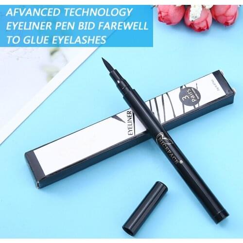 3-in-1 Waterproof Eye Liner Pencil Eyeliner Liquid Self-Adhesive Eyelashes Pen Eye Lashes Glue Glue-free Magnetic-free