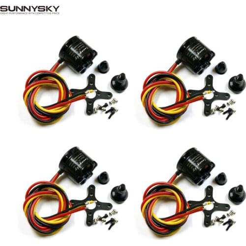 4pcs/lot SunnySky V2814 Brushless Motor 700KV 800KV 870KV for RC Aircraft Quadrocopter Multicopter