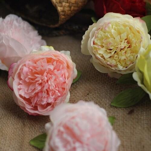 5pc Peony head artificial flower for diy home wedding party background wall decoration silk flower wedding arch accessories