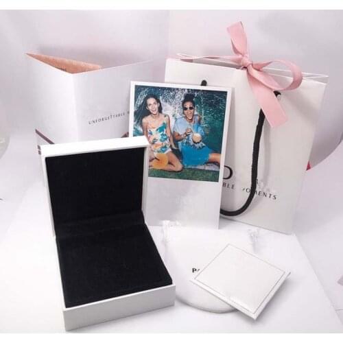6 Sets Flannelette Paper Bag handbag Box Pouch For Women Charm Bead Ring Earring Bracelet Necklace Gift pan Jewelry