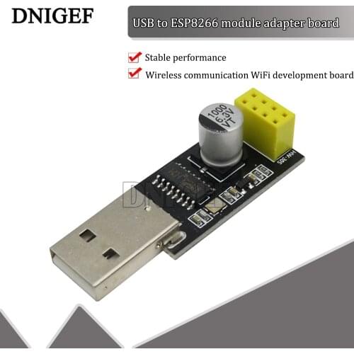 DNIGEF USB TO ESP8266 Programmer Adapter UART GPIO0 Adaptaterr ESP8266 CH340G USB to ESP8266 Serial Wireless Wifi DEV-Board