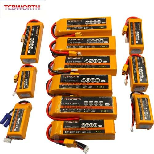 5S RC Toys LiPo Battery 5S 18.5V 1100mAh 1300mAh 1500mAh 1800mAh 2200mAh 2600mAh 25C 35C 60C For RC Airplane Drone Boat Car LiPo