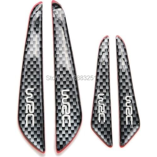 Car Styling Carbon Fiber Door Protector Door Side Edge Sticker For Benz key w204 w211 accessories gla usb w213 watch Accessories