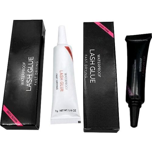 False eyelash glue Non-irritating eyelash glue Black and white 2 color double eyelid eyelash glue
