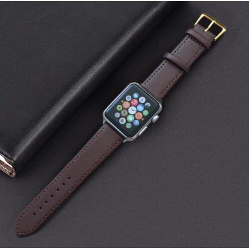 High-grade 42MM 38MM 40mm 44mm leather loop For Apple Watch Band series 1 2 3 4 5 se 6 for iWatch Strap
