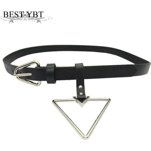 Best YBT Women Imitation Leather Belt Alloy Pin Buckle Belt Decorated Fashion Strap Hot Sale Newest Design Belt With Pendant