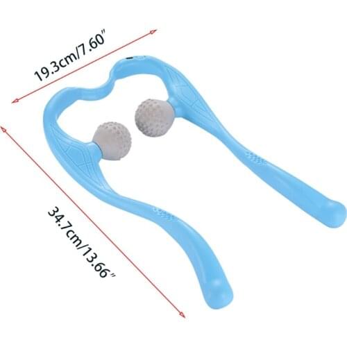 Q1JF Neck Massager Shiatsu Deep Tissue Dual Trigger Point Shoulder Massager, Ergonomic Design, Intelligent Vibration Press