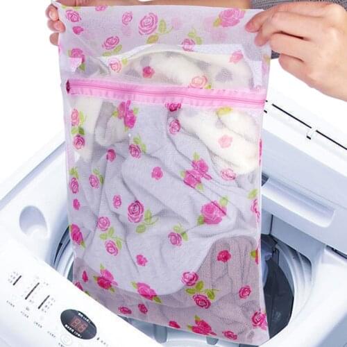 Fine thickened Mesh Laundry Bag Washing Machine Used Mesh Net Large Thickened Wash Bags Lingerie Travel Bag