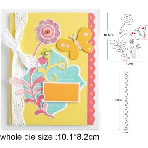 Metal Die Cut Lace Stripe frame flower 2020 new Craft Cutting Die stencils For Scrapbooking Embossing Paper Card Album