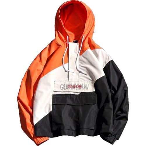 Fashion Sweatshirt Men Hip Hop Patchwork Long Sleeve Pullover Hoodies Sweatshirt 2020 AUTUMN Clothes Plus Asian Size M-5XL