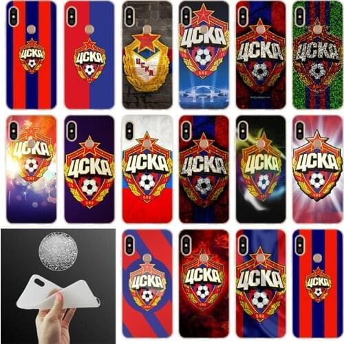Soft Case For Xiaomi Redmi Note 10 9 8 7 6 5 Pro Max 10S 9S 8T 4G 5G Cover Bag PFC CSKA Moscow logo