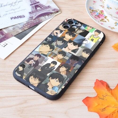 For iPhone Kageyama Tobio Collage Print Soft Matt Apple iPhone Case