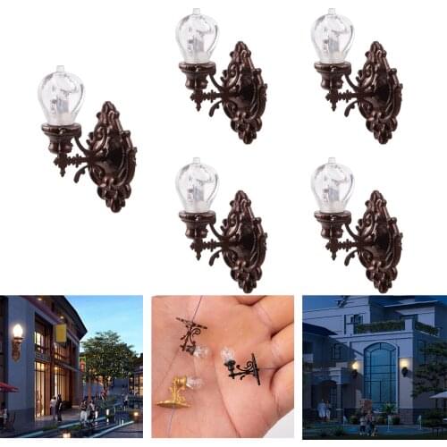 Wall Light 1/87 Scale Ornament Miniature Railway Scenes Decoration Supplies