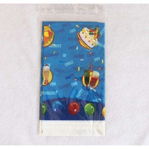 Disposable Plastic Table Cloth Happy Birthday Table Cover Tablecloth Waterproof For Kids Birthday Party Decoration 180*108cm