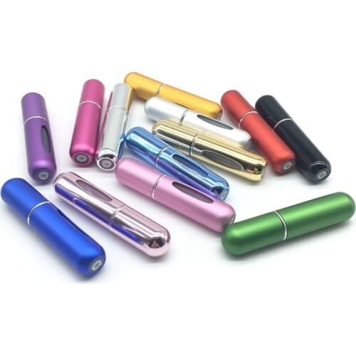 Portable 5ml Travel Mini Container Aluminum Refillable Perfume Spray Bottle Empty Cosmetic Containers Perfume Bottle