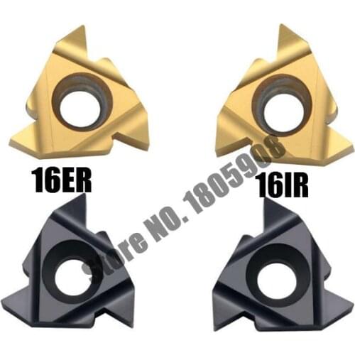 10pcs 16ER AG60/16ER AG55/16IR AG55/16IR AG60 Carbide Threading Inserts 55/60 degree Threading Lathe Inserts for Lathe Tool
