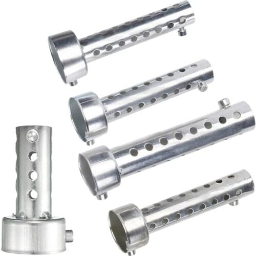 Silver Motorcycle Exhaust Can Muffler Insert Baffle DB Killer Silencer 48mm x 140mm