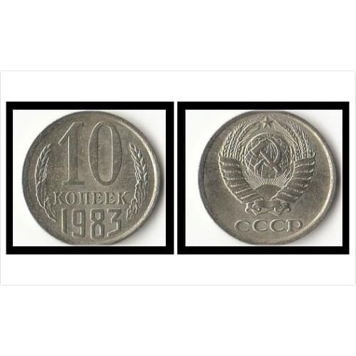 Soviet (Russia) 10 Cents Coins Europe New Original Coin Commemorative Edition 100% Real Rare Eu Random Year