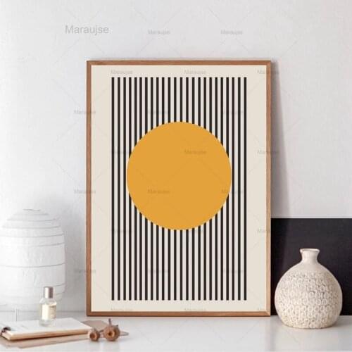 Bauhaus Exhibition Unique Geometric Poster Minimalist Art Canvas Print Abstract Painting Wall Picture For Living Room Home Decor
