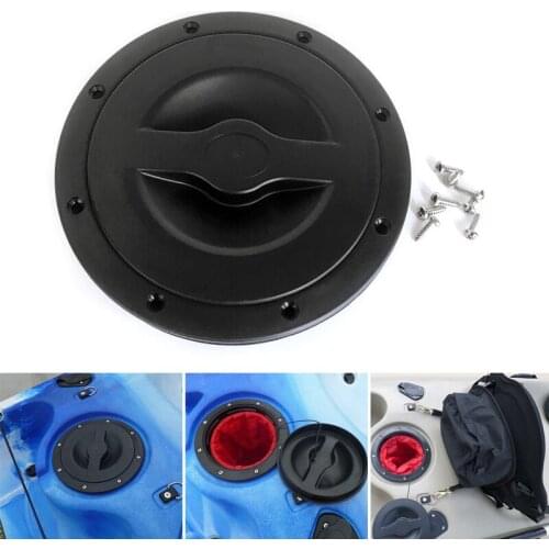 Deck Plate Seal Cover Round Sealing Cover with Storage Bag for Boat Kayak Canoe QW