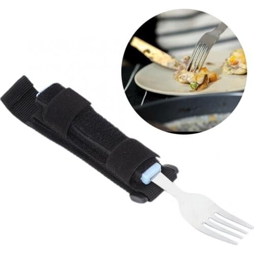 Flexible Spoon Fork Rotating Dining Eating Aids Utensil for Disabled Patient Elderly
