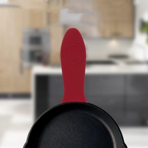 1pc New Kitchen Tools Silicone Pot Pan Handle Saucepan Holder Sleeve Slip Cover Grip Cookware Parts Cookware Parts