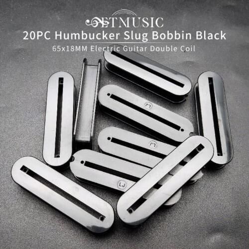 20pcs Electric Guitar Double Coil Pickup Humbucker Slug Bobbin Black