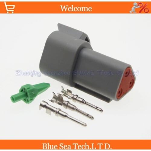 Deutsch DT04-3P 3 Pin male Engine/Gearbox waterproof electrical connector for car,bus,motor,truck,boats,etc